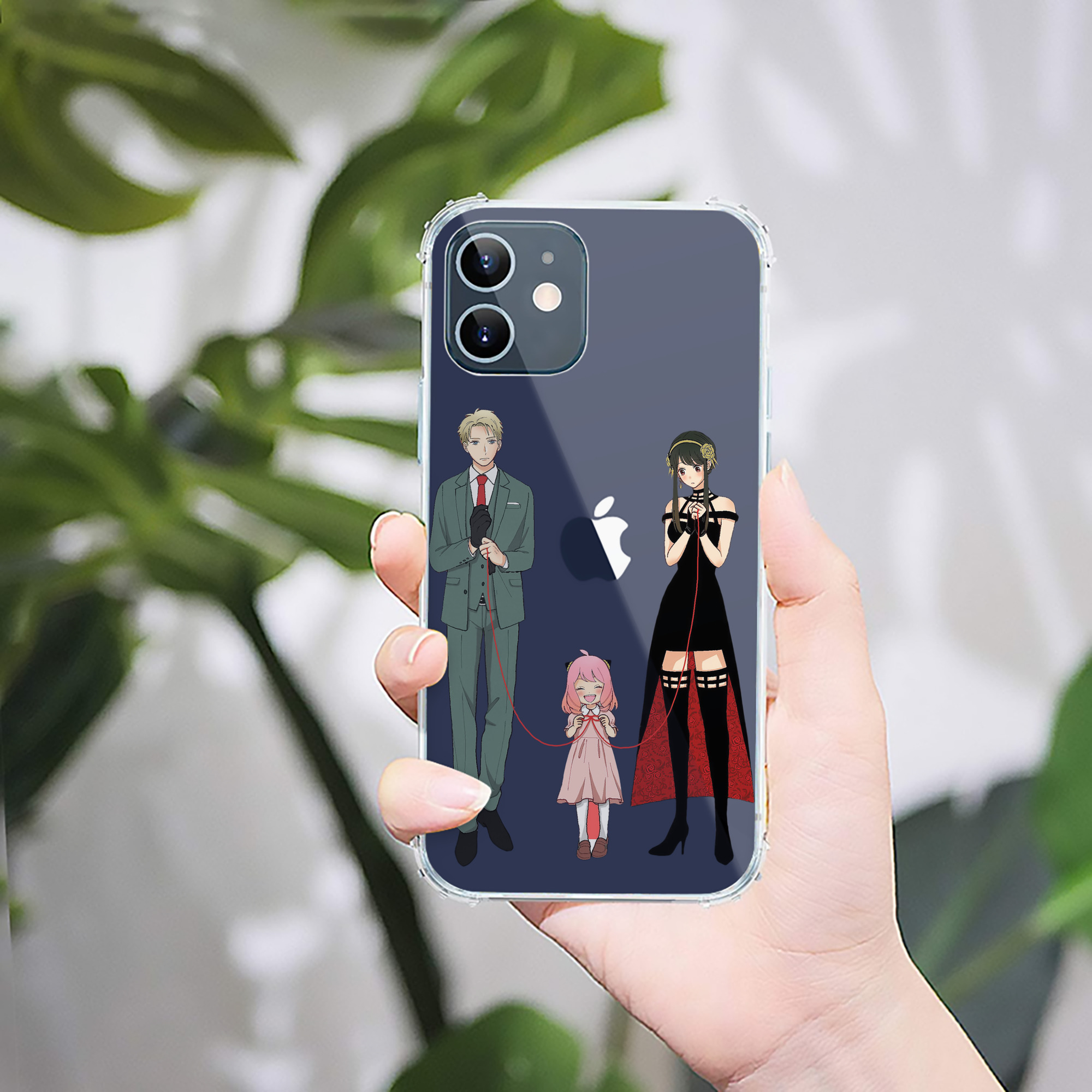 （画像用） SPY×FAMILY间谍家家酒 【iPhone 12シリーズ対応】透明スマホケース（クリアソフトケース）